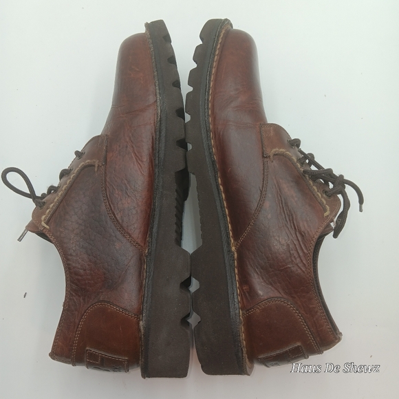 H.S. Trask  Oxford Casual Brown Leather Lace Up Men's Size 11.5 - Picture 5 of 11